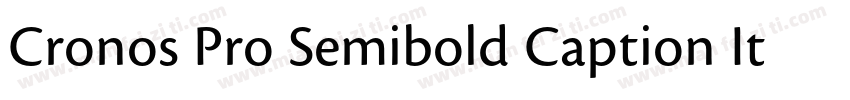 Cronos Pro Semibold Caption Italic字体转换
